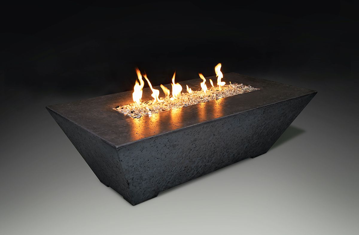 72" Grand Canyon Olympus Natural Gas Rectangular Gas Fire Pit Table