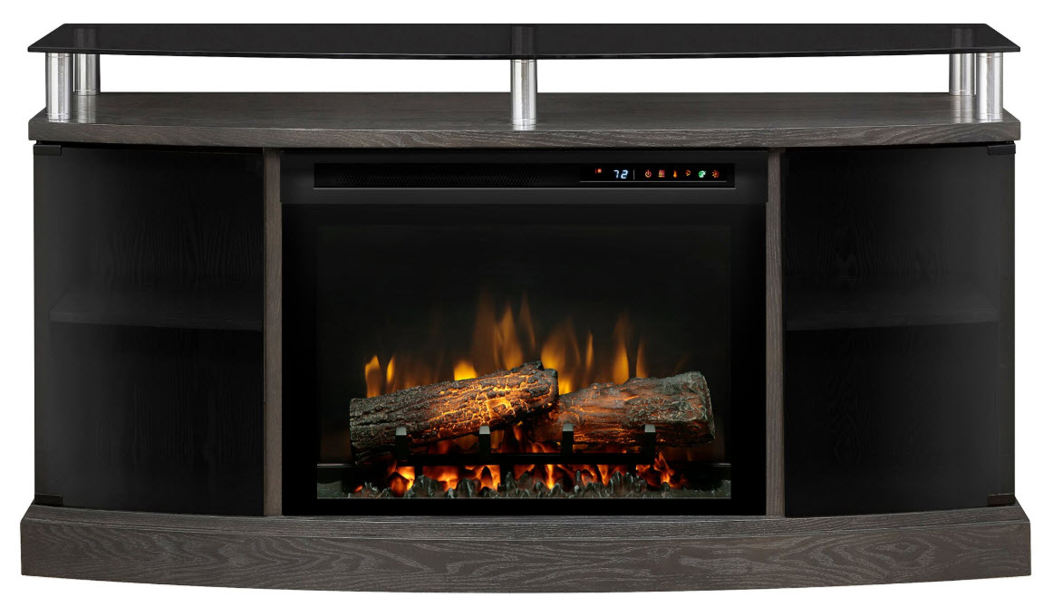 53" Dimplex Windham Media Console Electric Fireplace With Logs