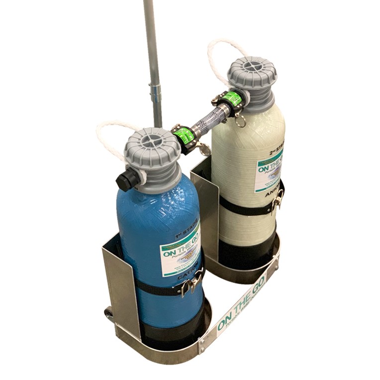 Dual Bed Standard Deionizer Cart On The Go Portable Water DI