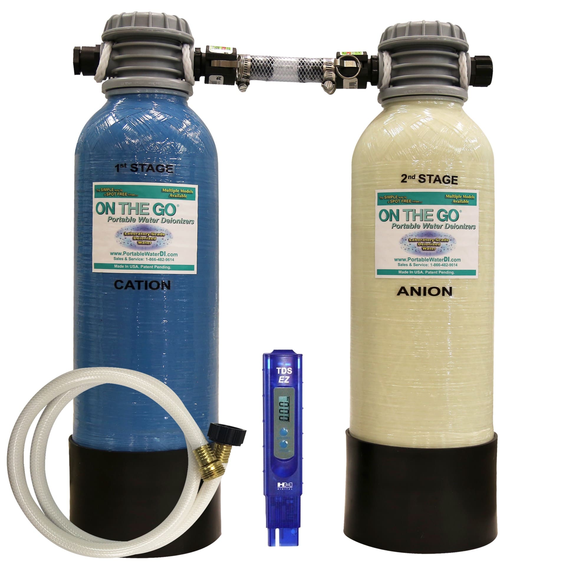 Dual Bed Deionizer Standard Model On The Go Portable Water DI
