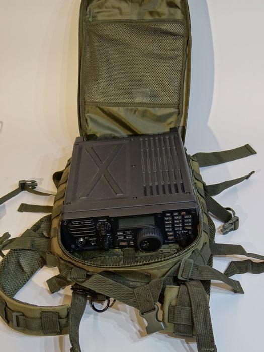 Yaesu FT 857d portable amateur ham radio battery packs and carrying systems
