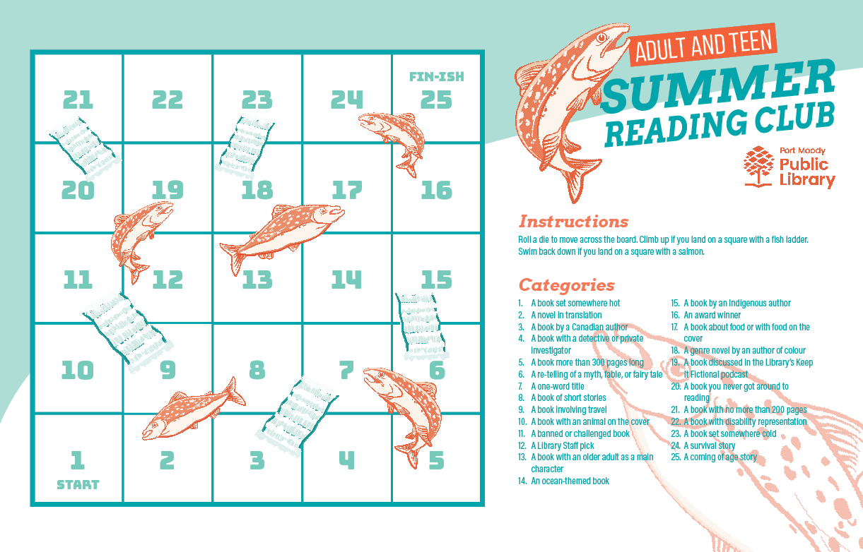 Adult and Teen Summer Reading Club 2023 Port Moody Public Library