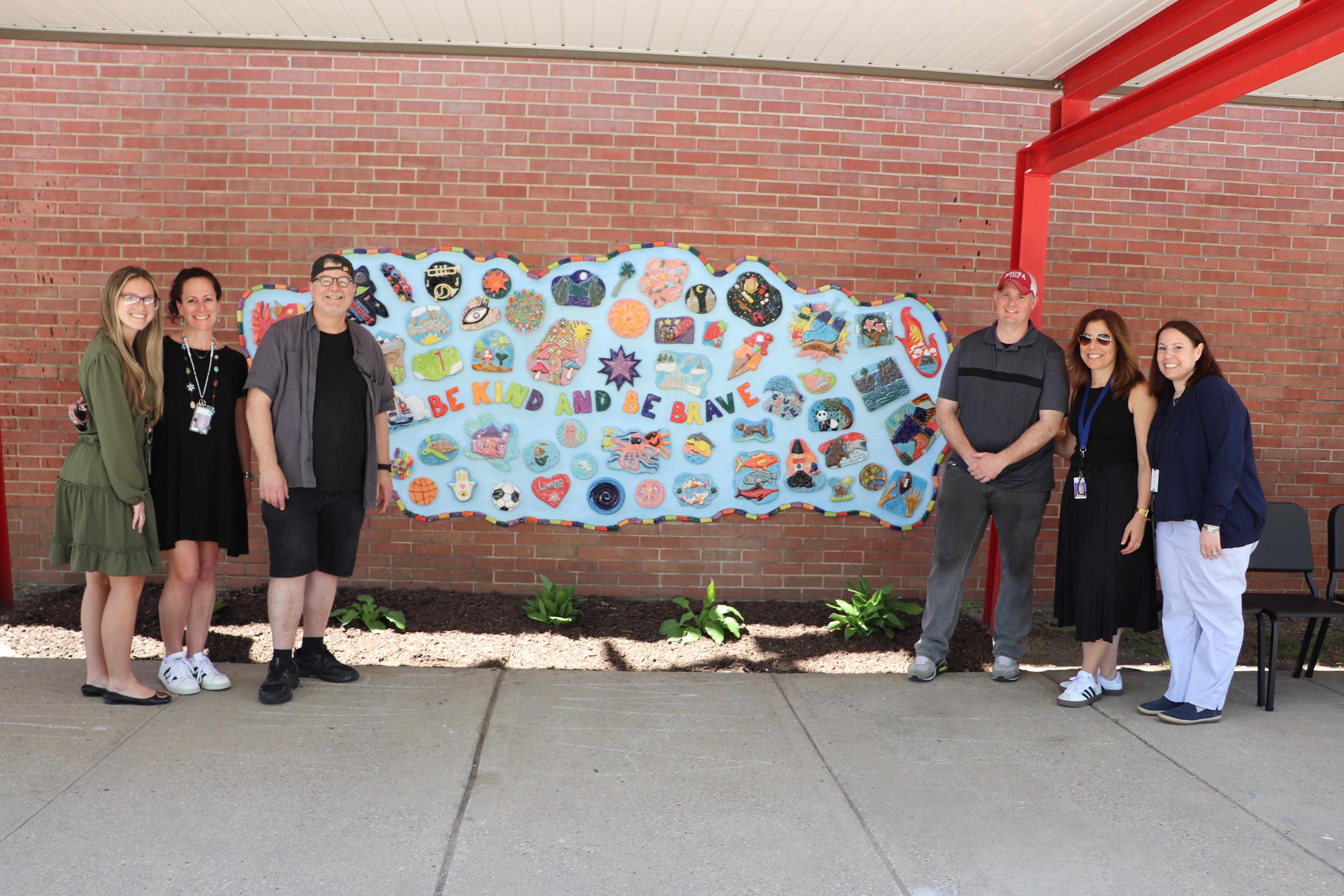 Sousa Elementary School Reveals "Be Kind and Be Brave" Relief Mural as a Symbol of Unity and
