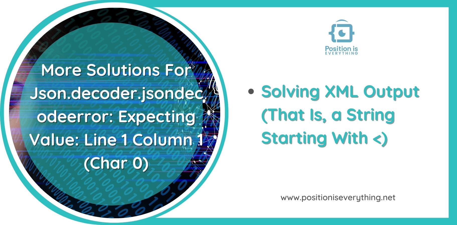 Json.decoder.jsondecodeerror Expecting Value Line 1 Column 1 (Char 0)