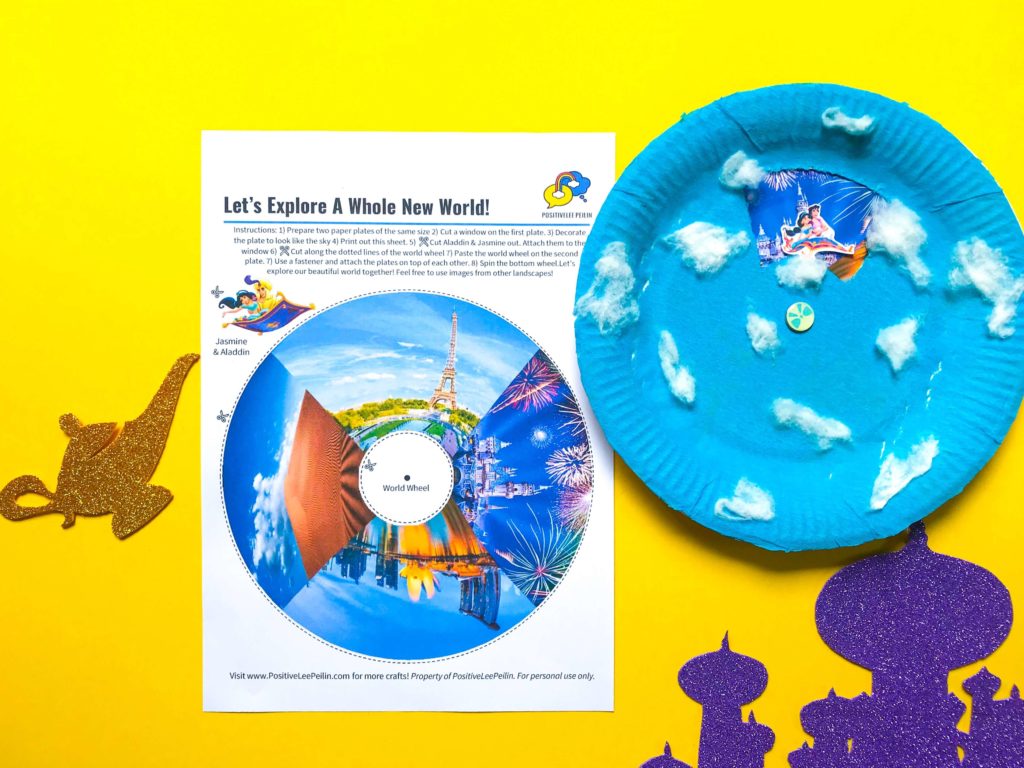 Freebie Aladdin DIY Craft A Whole New World POSITIVELEE PEILIN
