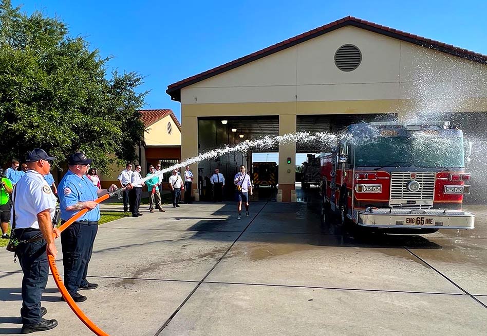 Osceola Fire Rescue & EMS Holds "Push Back" Ceremony in Poinciana to