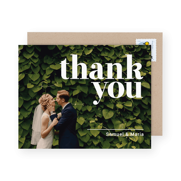 Late Wedding Thank You Notes Wording Examples & Etiquette Postable