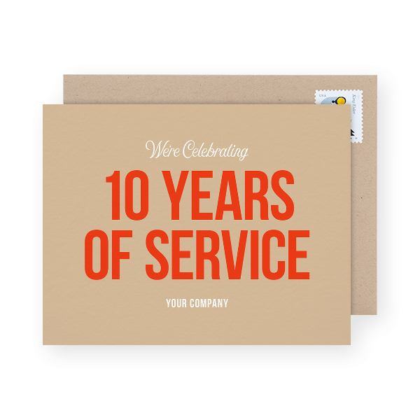 BUSINESS ANNIVERSARY CARDS FOR CUSTOMER MILESTONES