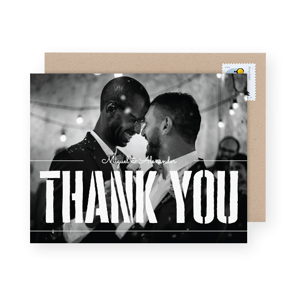 Late Wedding Thank You Notes Wording Examples & Etiquette Postable