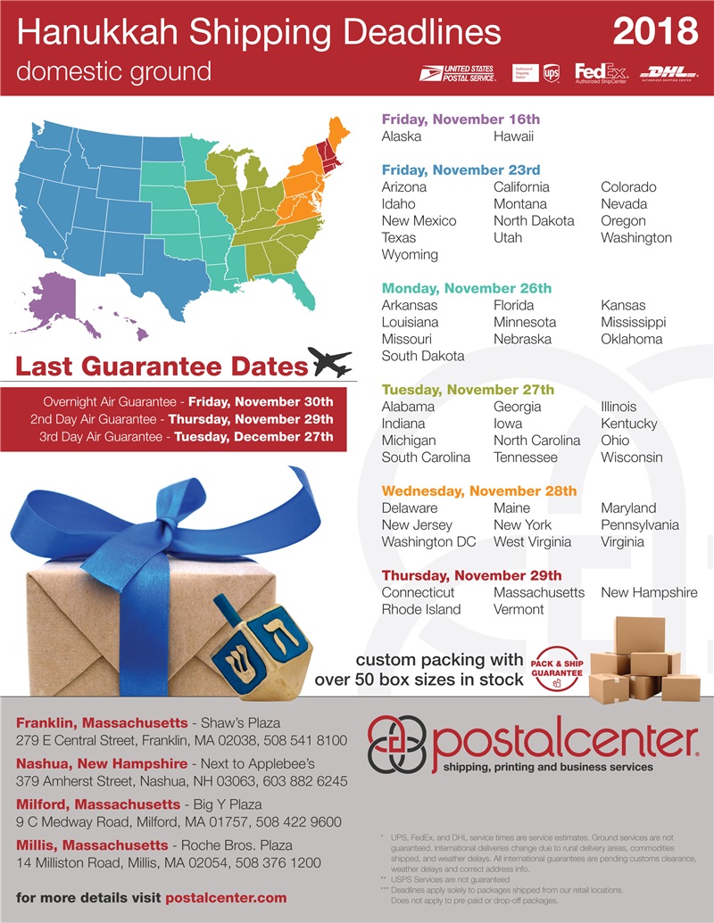 Christmas shipping deadlines