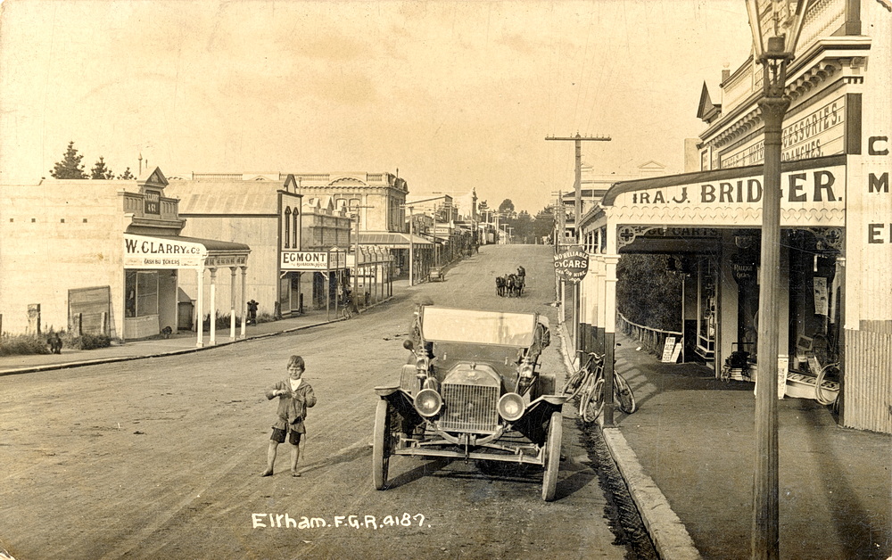 Main Street Taranaki New Zealand Postcard Society