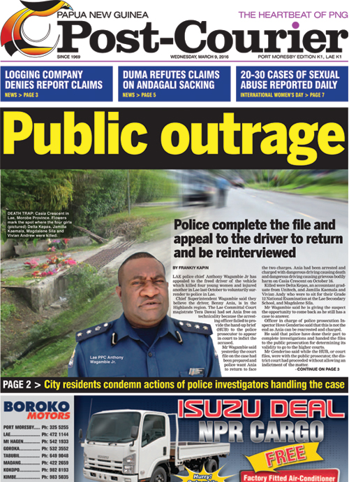 Frontpage Post Courier