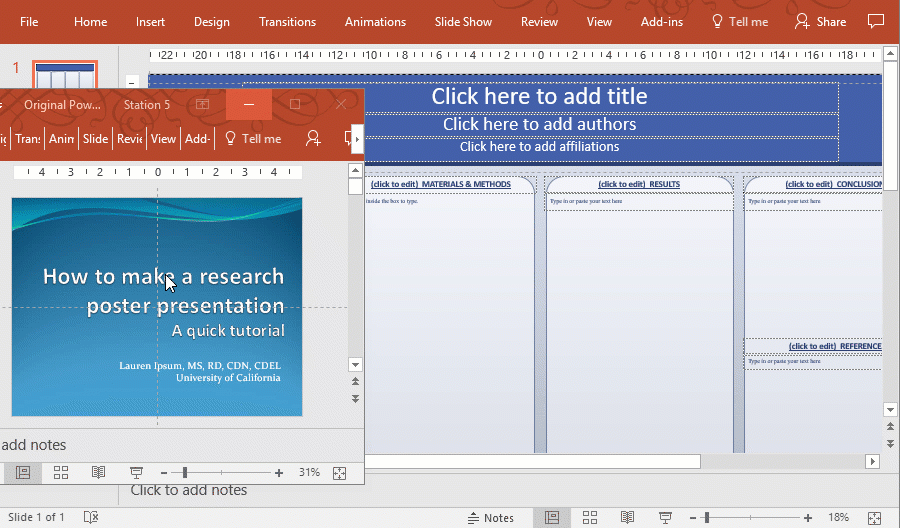 How to prepare content for your poster presentation