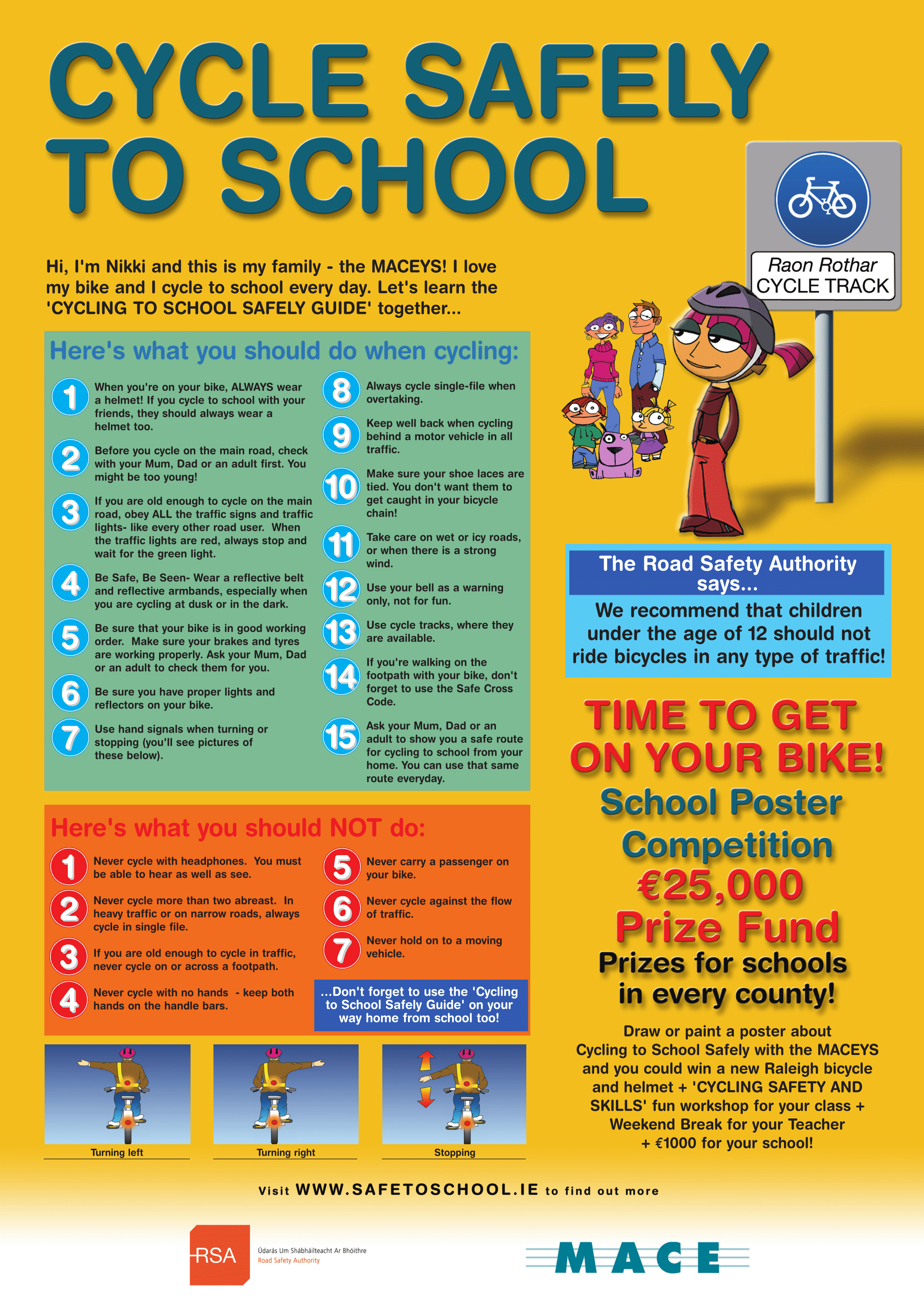 Bicycle Safety Activity Kit National Highway Traffic.