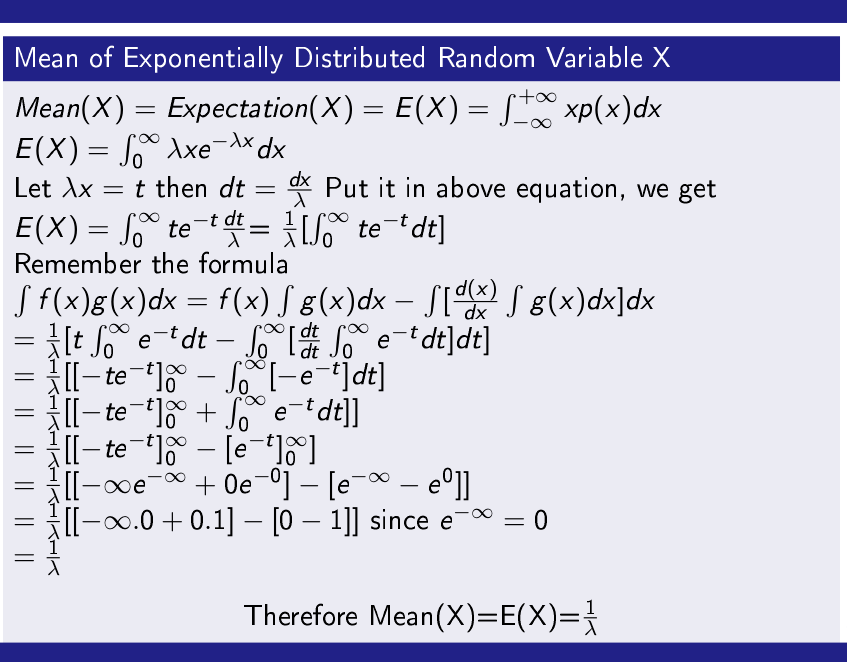Exponential Probability Distribution Academy