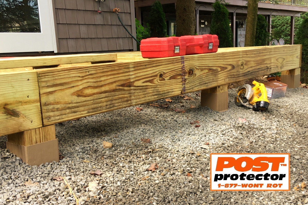 Post Sleeves. 6×6 Deck Posts. Lose the Ground Contact!