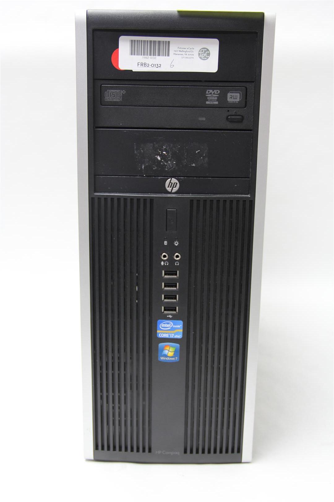 HP Compaq Elite 8200 CMT PC Desktop Quad Core i7 3.40GHz 4GB RAM No HDD TESTED eBay