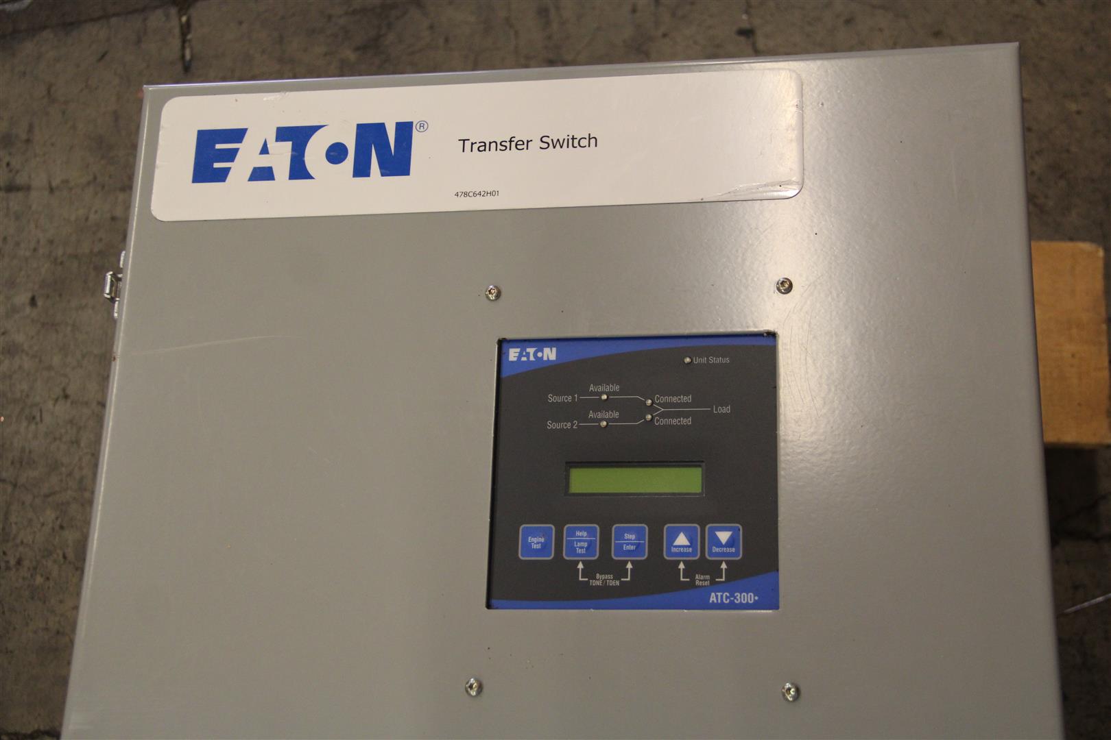 NEW Eaton 480V 200A 3P Auto Transfer Switch ATC-300+ Controller