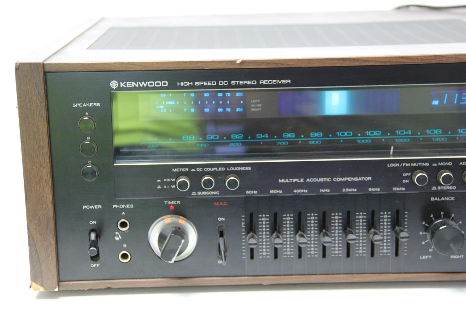 RARE VTG Kenwood Super Eleven High Speed DC Stereo Receiver Parts