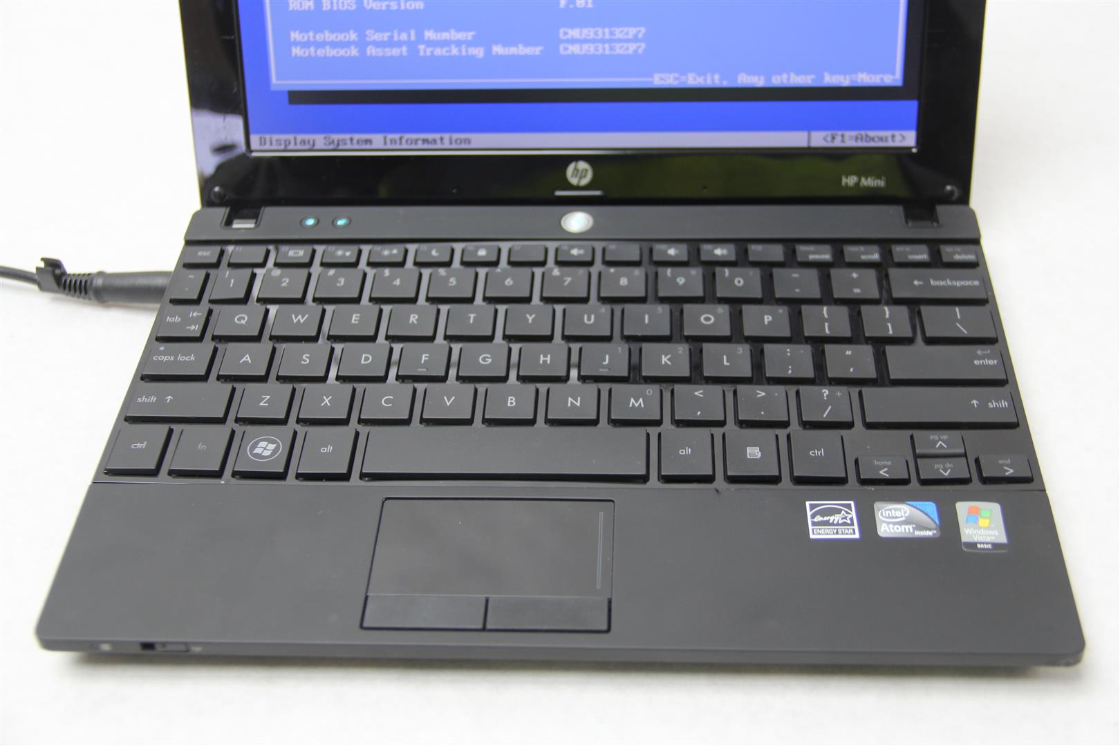 Hewlett Packard Mini 5101 Laptop Atom N280 1.66GHz 2GB RAM BIOS Tested