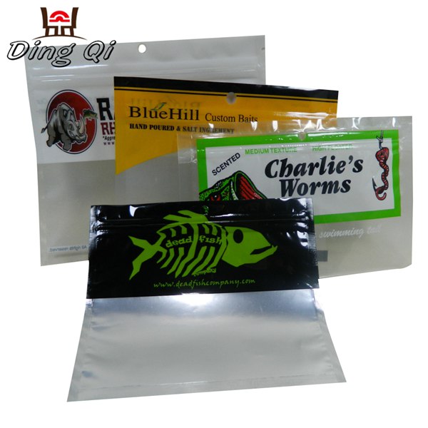 Soft plastic bait bags Flexible packaging pouches manfacturers