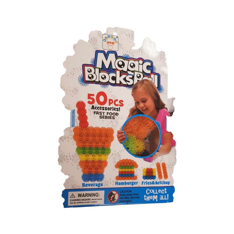 Magic Blocks Ball 50 Pieces Fast Food Series PoundFun™