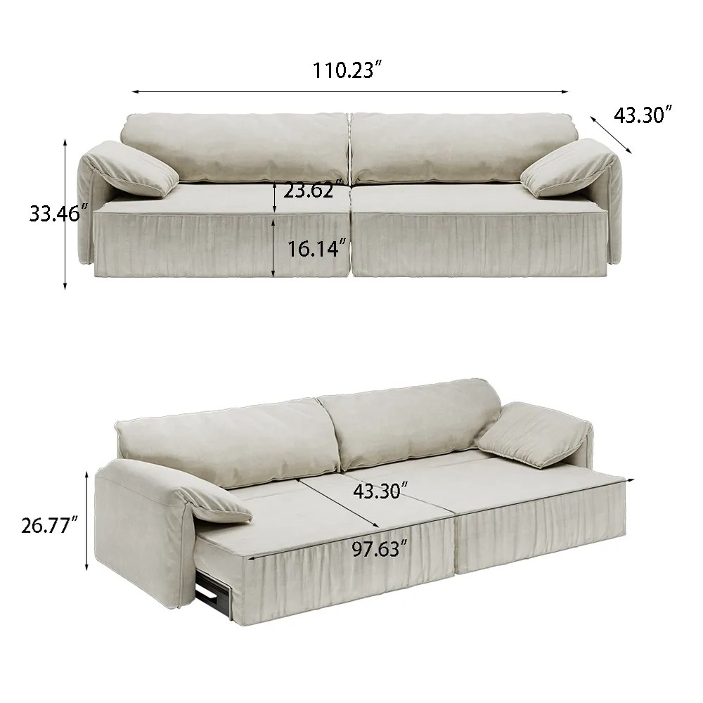 How to Pick Up a Comfortable Pull Out Sectional Couch POVISON