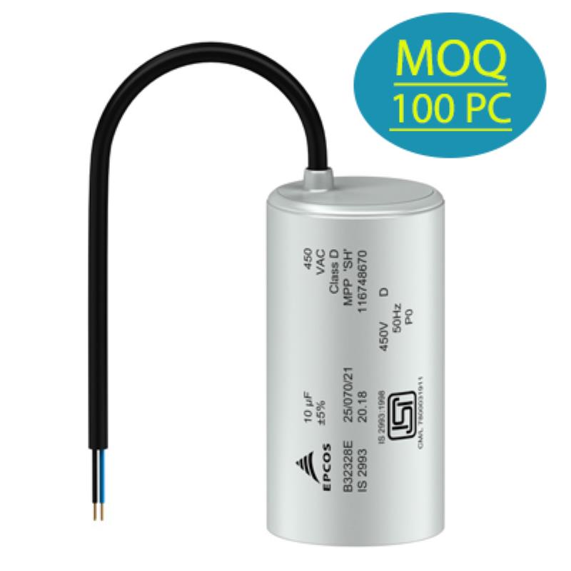 TDK EPCOS 50 MFD Capacitor 250/450V AC For Submersible Pumps 45 X 95