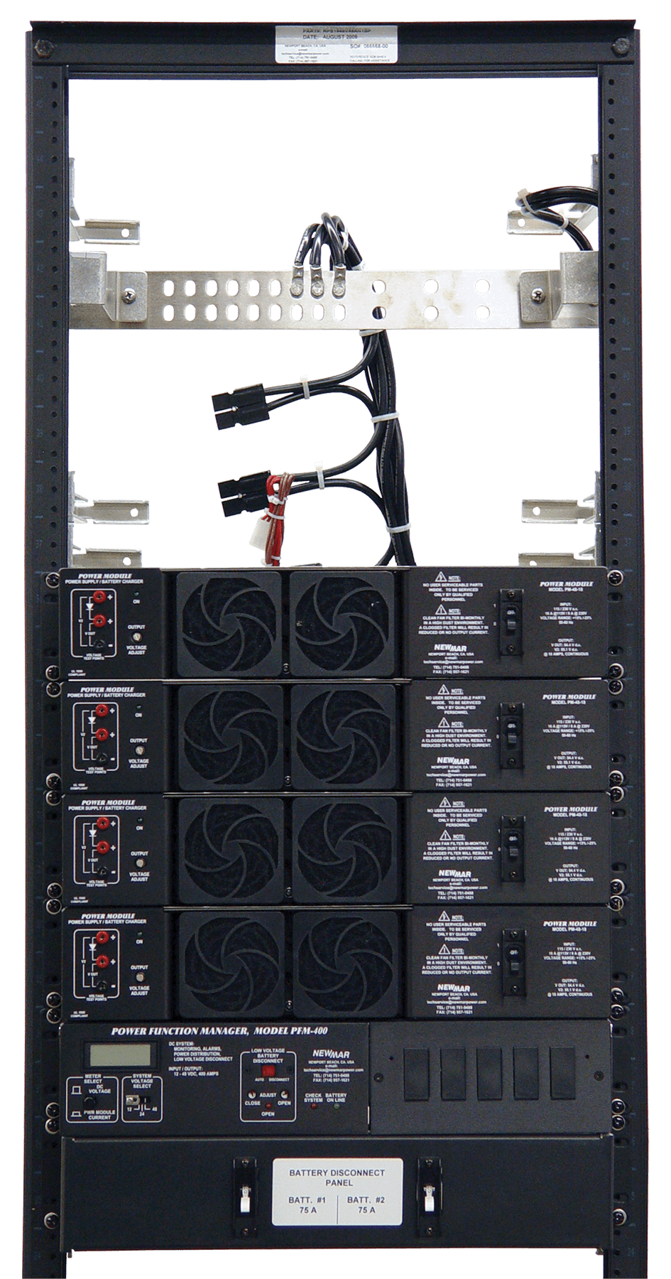 Rack Mount Power Systems 12V DC 24V DC 48V DC Power Module