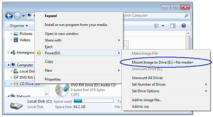 How To Use Poweriso As Iso Mounter?