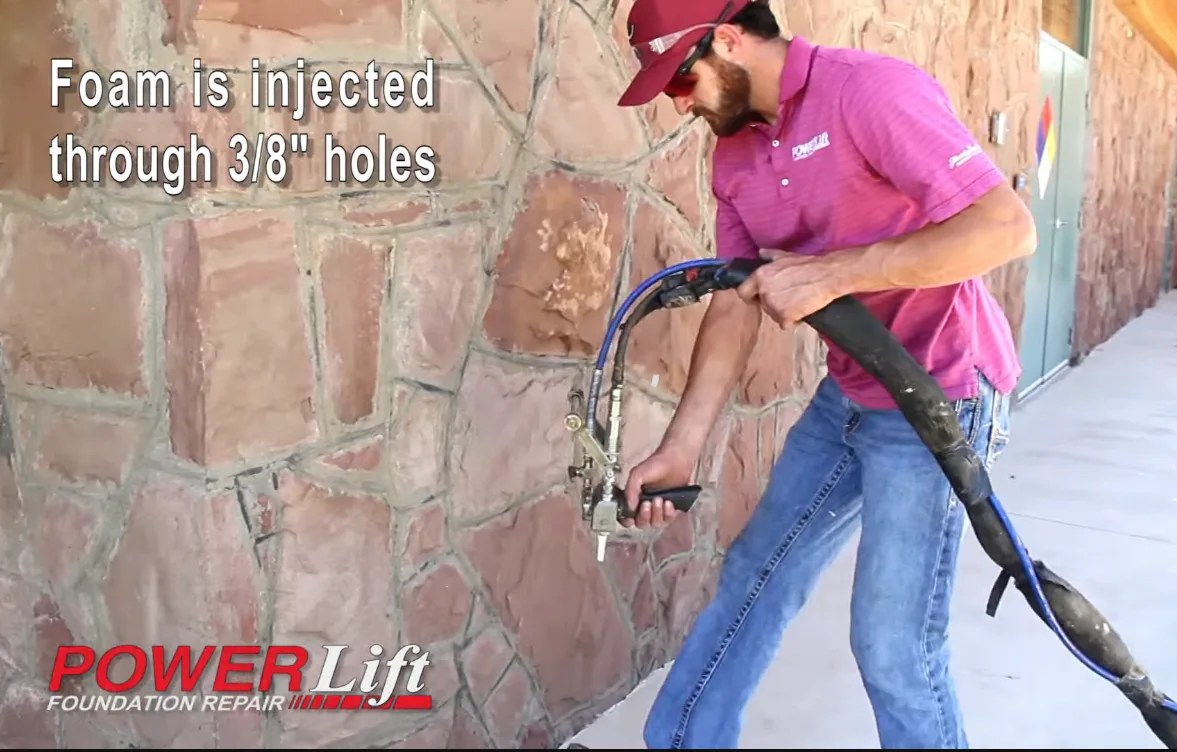 Foam Lifting Concrete Slabs Cost Effective Foundation Repair