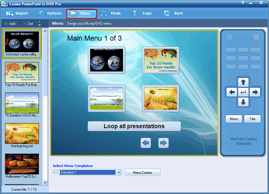 How to convert PPT to Blu ray with Leawo PPT to DVD Pro?