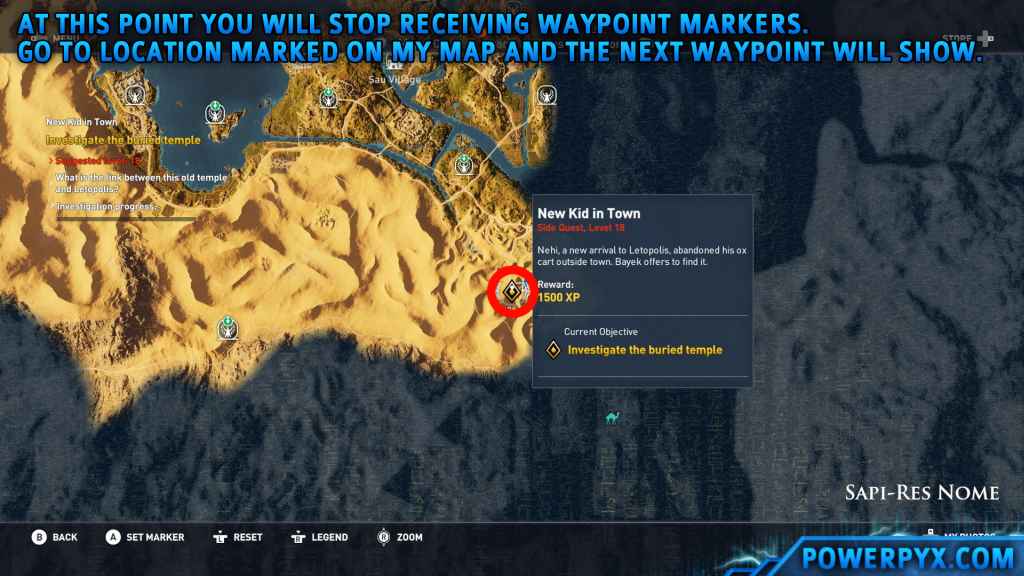 Assassin's Creed Origins New Kid in Town Side Quest Walkthrough