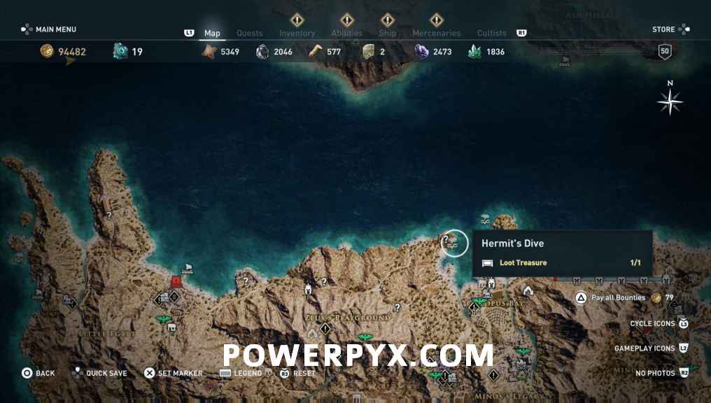 Assassin's Creed Odyssey All Underwater Locations