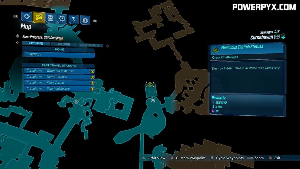 Borderlands 3 All Mancubus' Eldritch Statues Locations