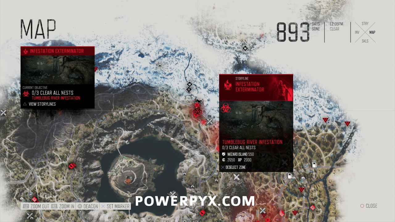 Days Gone All Infestations & Nest Locations