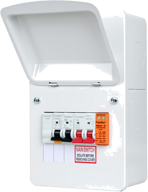FuseBox, EV Charger Distribution Board Type A 32a RCBO With Surge