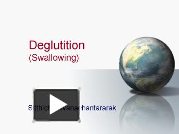 Ppt Deglutition Swallowing Powerpoint Presentation Free To