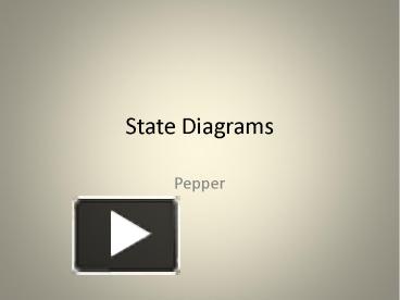 PPT – State Diagrams PowerPoint presentation | free to download - id