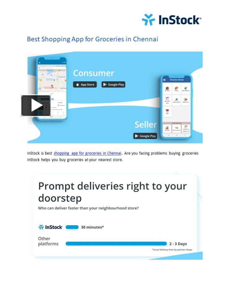 PPT Best Shopping App for Groceries in Chennai PowerPoint