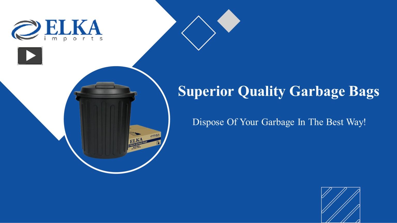 PPT Garbage Bin Bags Size PowerPoint presentation free to download