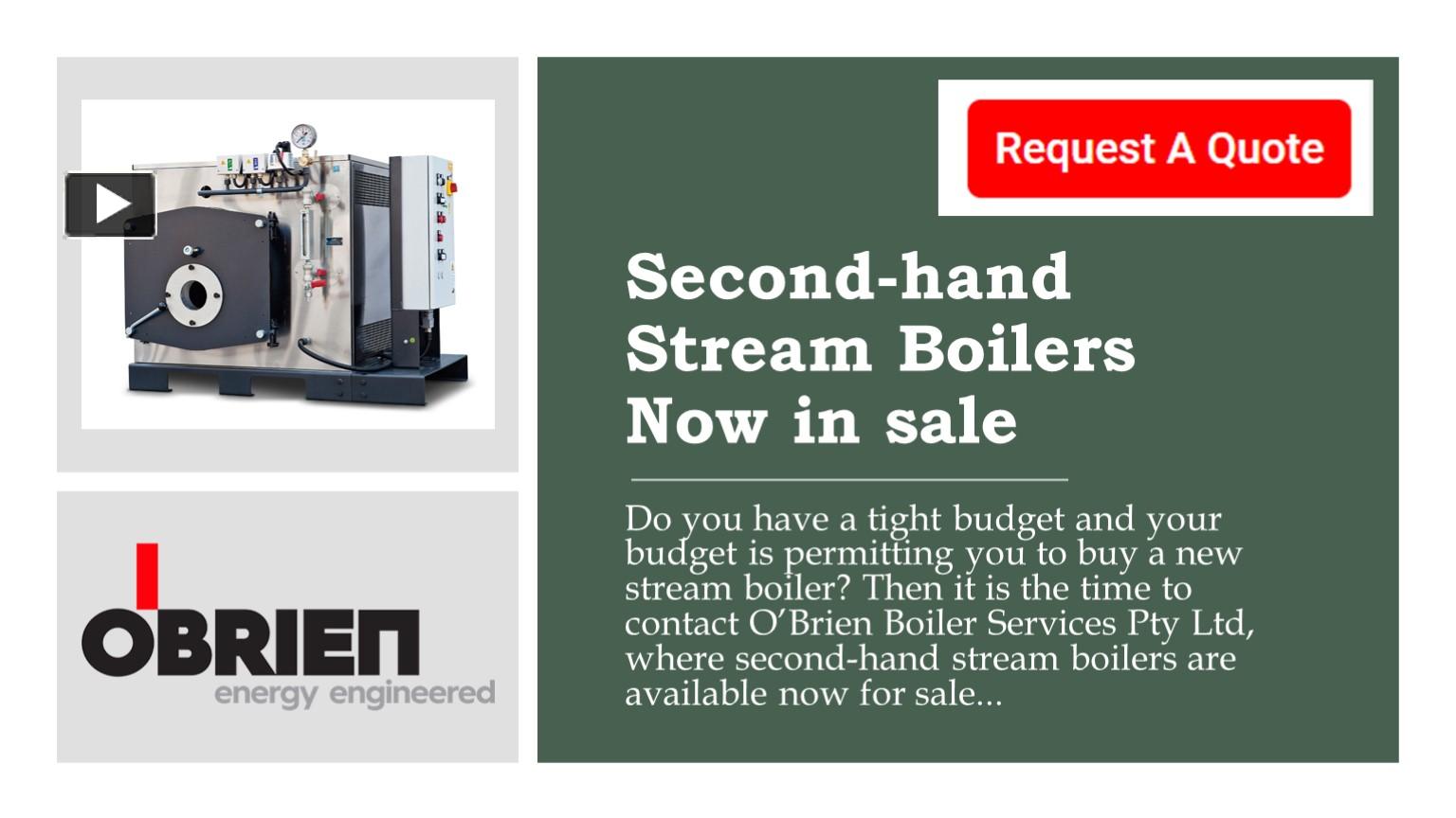 PPT Secondhand Stream Boilers Now on sale PowerPoint presentation