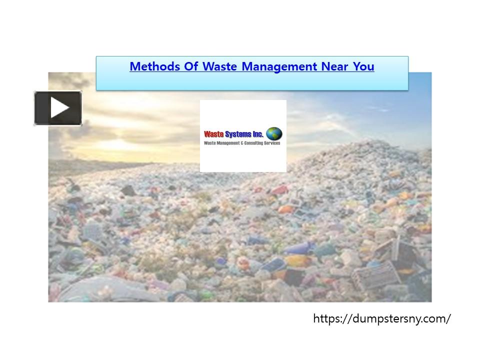 PPT Methods Of Waste Management Near You PowerPoint presentation