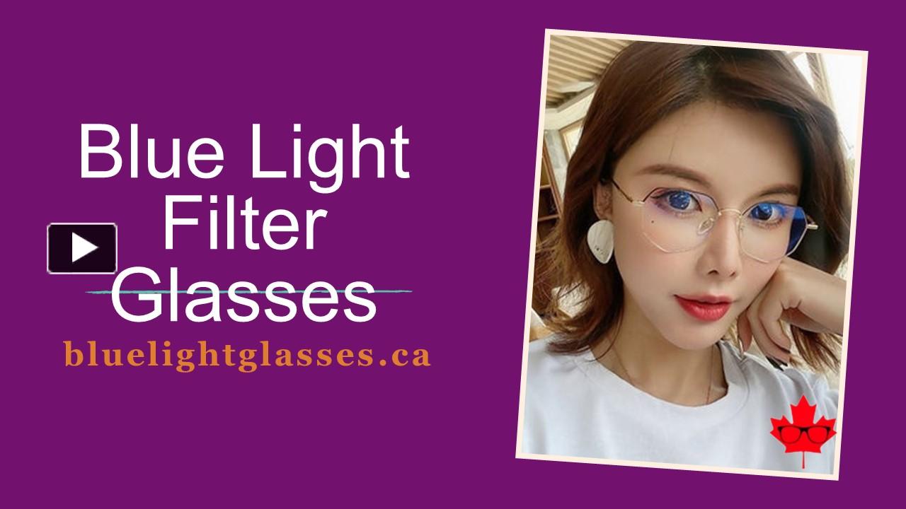 PPT Blue Light Filter Glasses (1) PowerPoint presentation free to