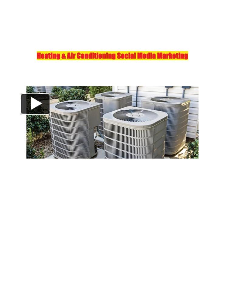 PPT Heating & Air Conditioning Social Media Marketing PowerPoint
