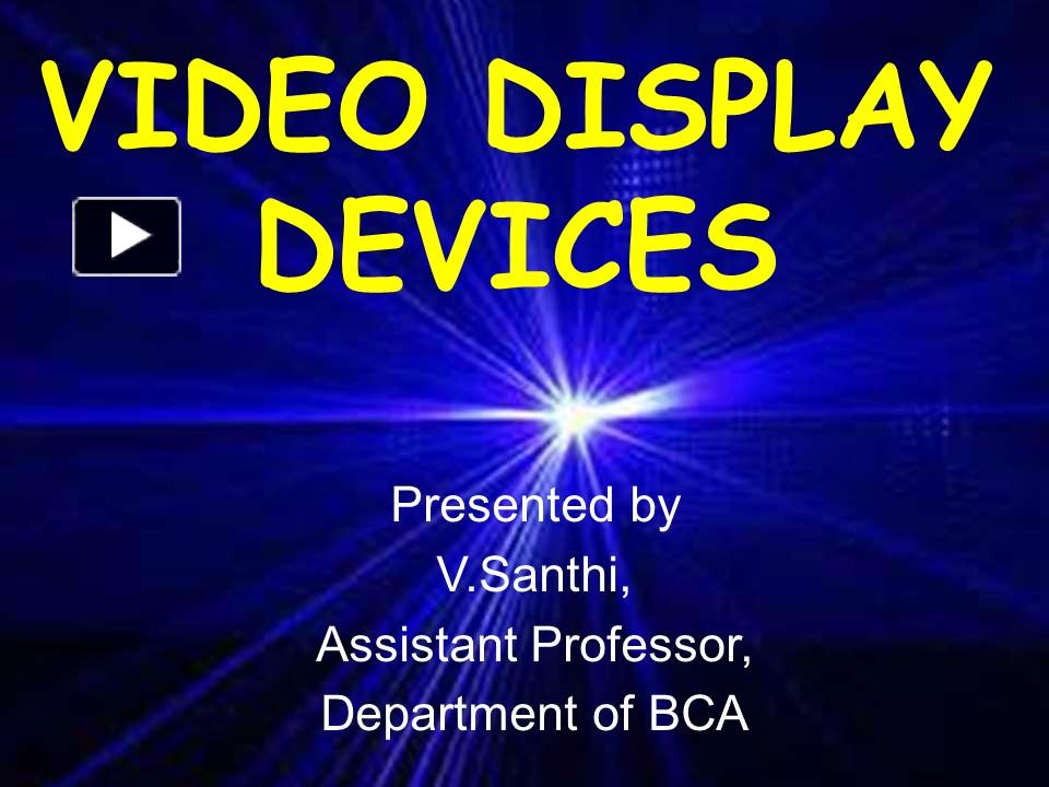 PPT Computer Graphics Video Display Devices PowerPoint presentation