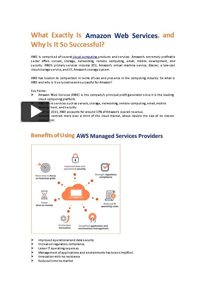 PPT Amazon  Services AWS Services Provider Company Urvam