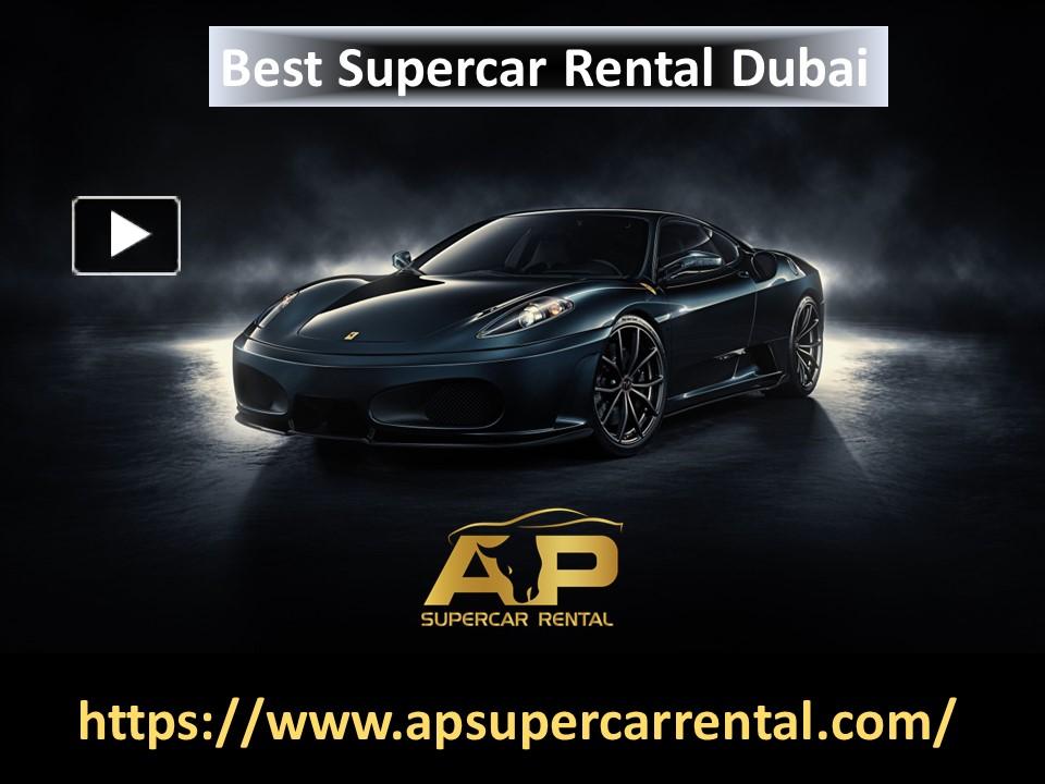 PPT Best Supercar Rental Dubai Rent Car with Crypto PowerPoint