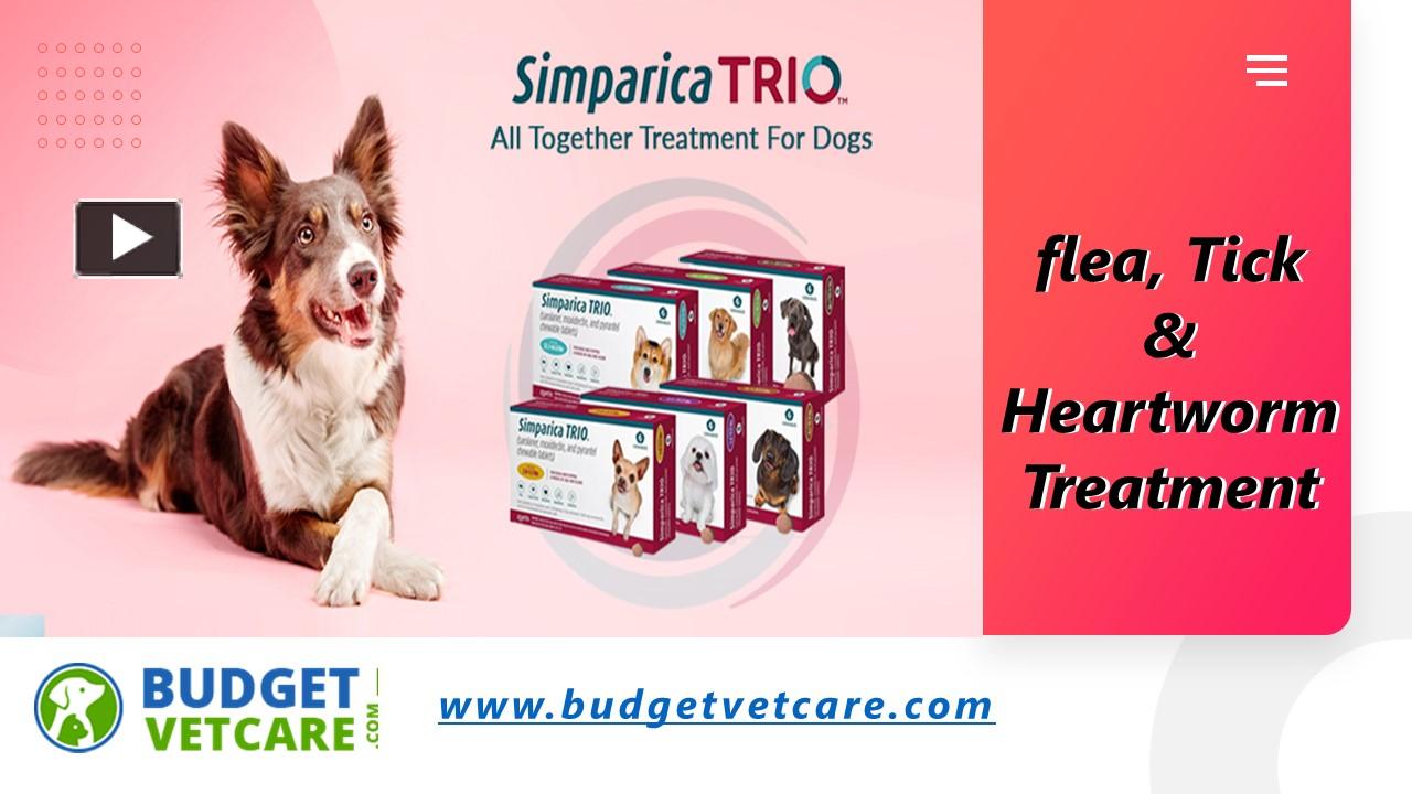 PPT Simparica Trio flea, Tick & Heartworm Treatment for Dogs