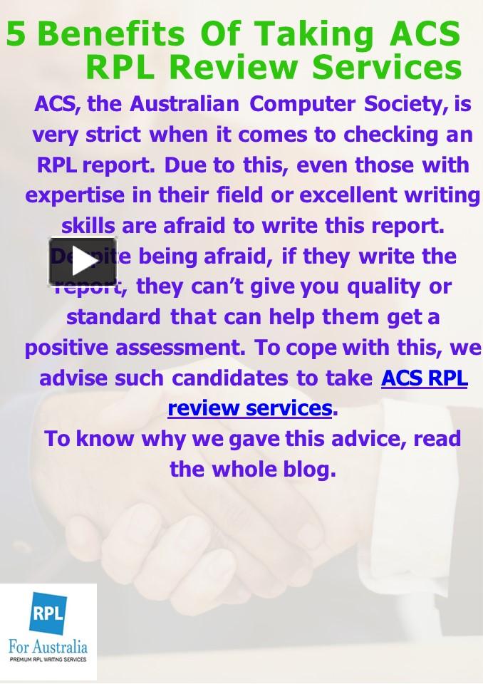 PPT 5 Benefits Of Taking ACS RPL Review Services PowerPoint